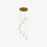 Cube Alabaster Chandelier