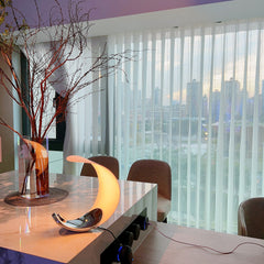 Curly LED Moon Table Lamp