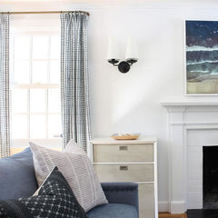 Double Arm Brass Wall Lamp