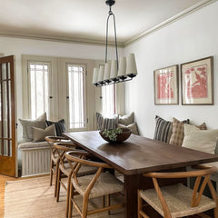 Brass Linear Chandelier