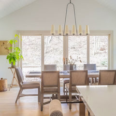 Brass Linear Chandelier