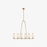Brass Linear Chandelier