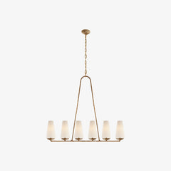 Brass Linear Chandelier