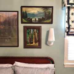 Single Arm Brass Wall Lamp