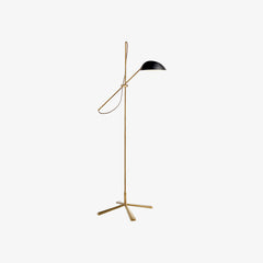 Graphic Brass Floor Lamp