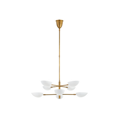 Large Two-Tier Mid-Century Chandelier