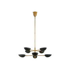 Large Two-Tier Mid-Century Chandelier