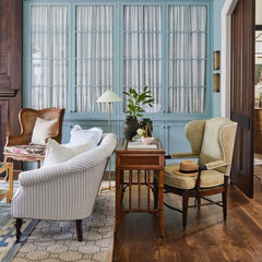 Bamboo-Inspired Contemporary Floor Lamp