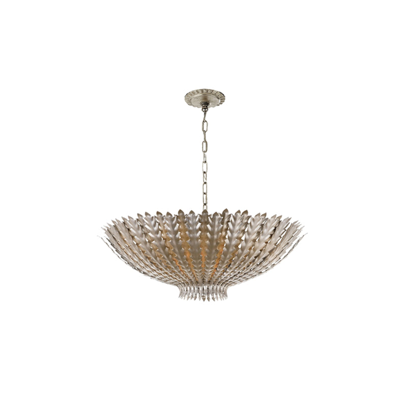 Layered Iron Leaf Art Chandelier