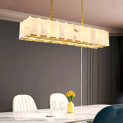 Harlow Calcite Round Alabaster Chandelier