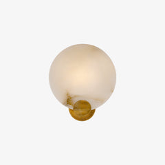 Round Alabaster Wall Light