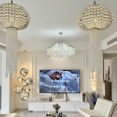 Jellyfish Art Deco Crystal Chandelier