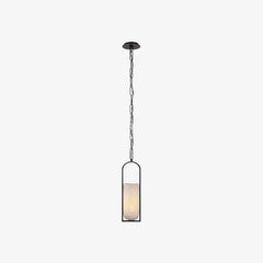 Long Minimalist Alabaster Pendant Lamp