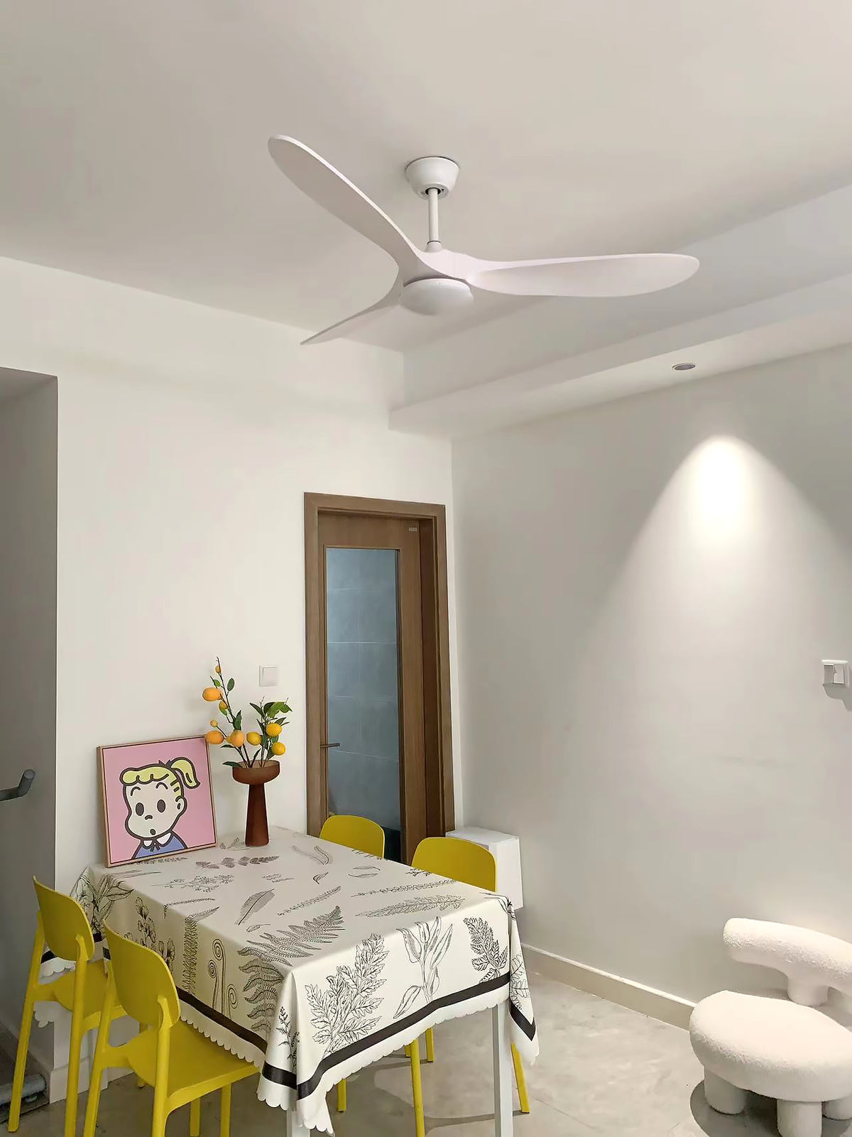 Modern ABS Ceiling Fan Light - view 6 | Liootrlamp