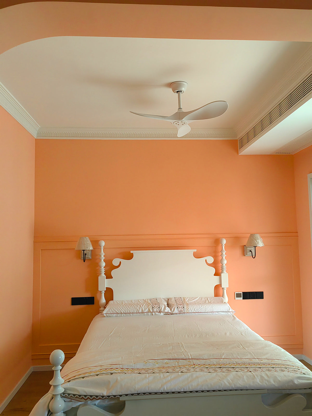 Modern ABS Ceiling Fan Light - view 5 | Liootrlamp