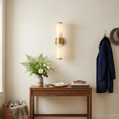 Alabaster Lampatron Cylindrical Wall Lamp