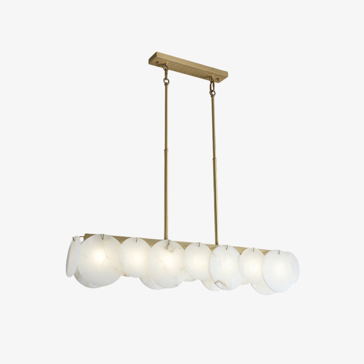 Modernity Alabaster Linear Chandelier | Liootrlamp