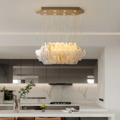 Natural Alabaster Modern Chandelier