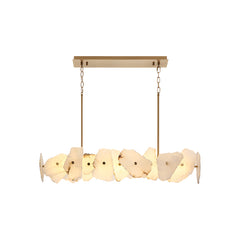 Natural Alabaster Modern Round Chandelier