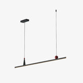 Modern Black LED Linear Chandelier