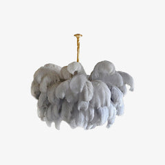 Colorful Ostrich Feather Chandelier