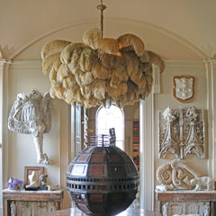 Colorful Ostrich Feather Chandelier