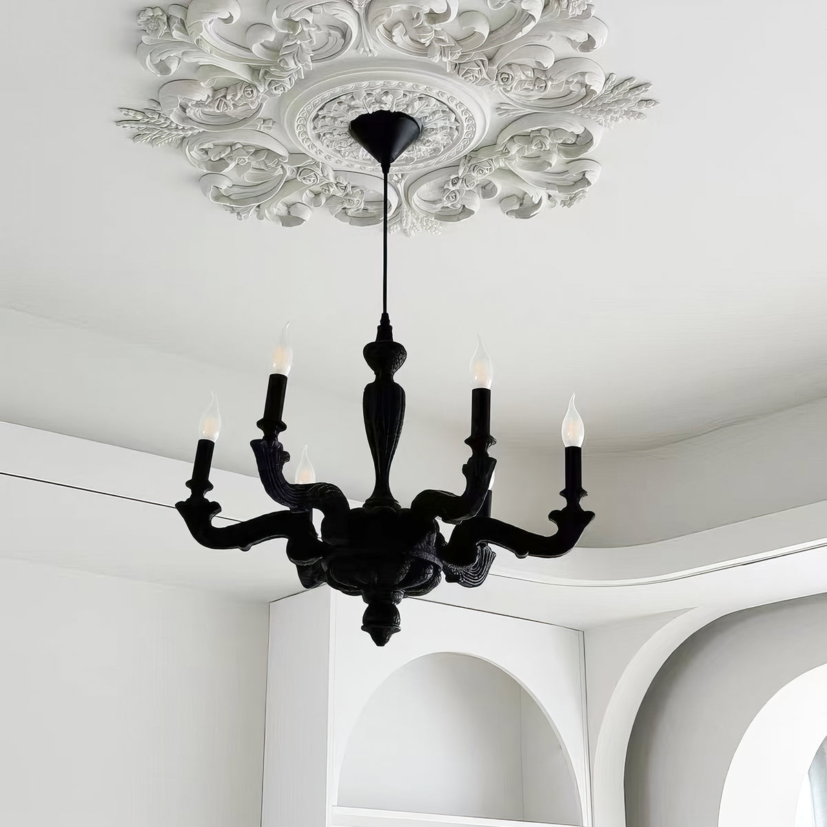 Resin Smoke Chandelier