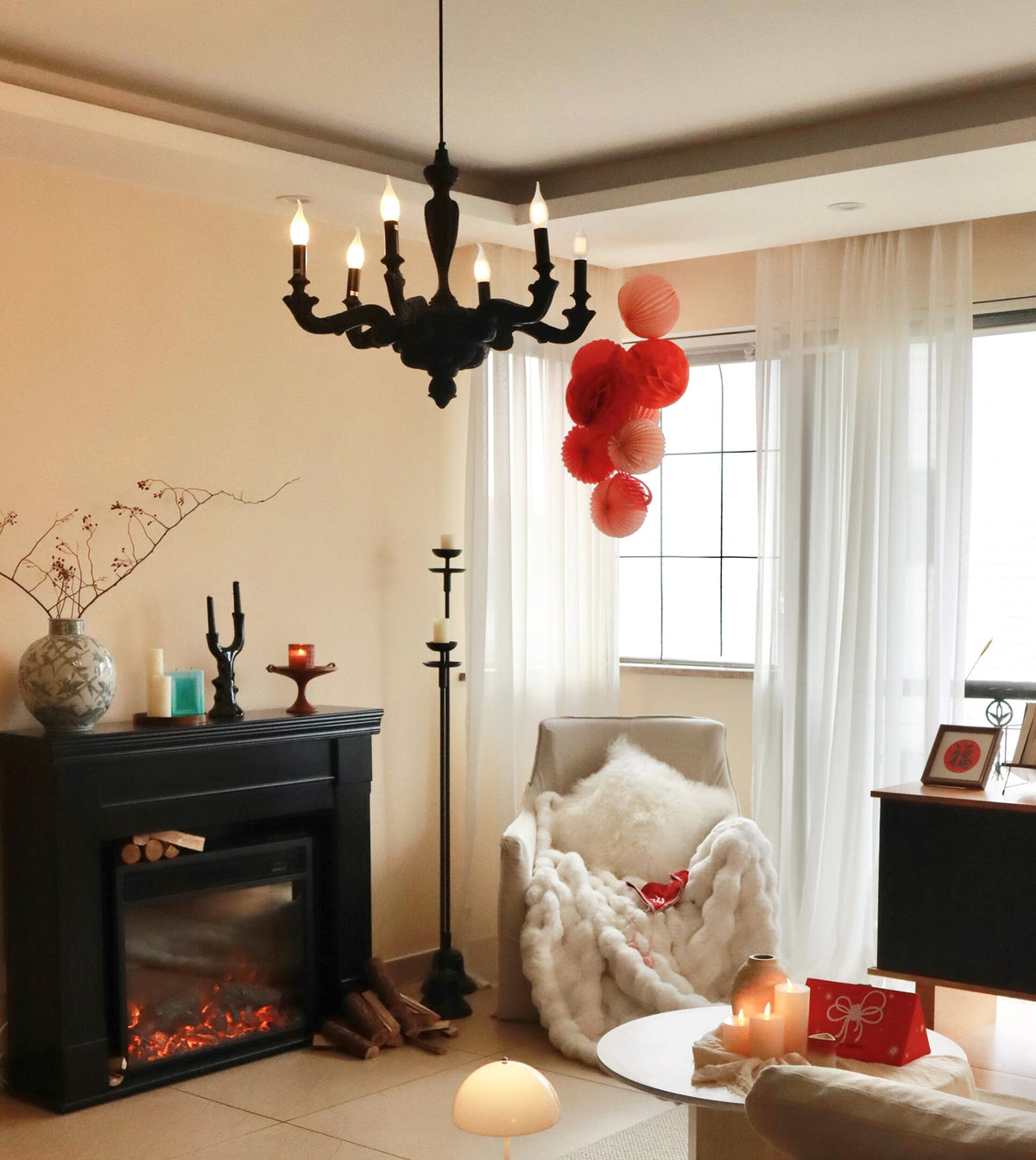 Resin Smoke Chandelier
