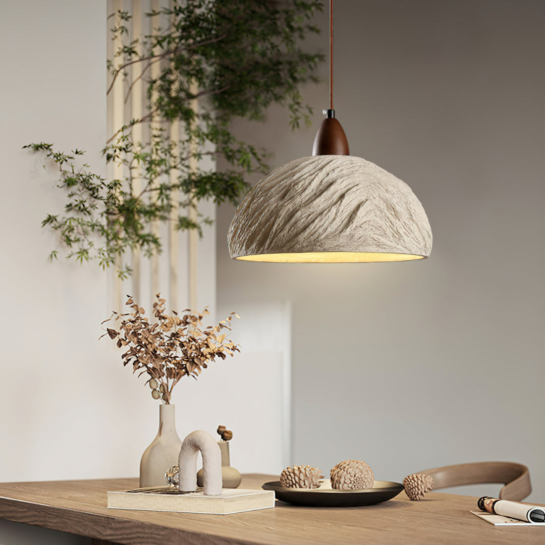 Retro Cement Pendant Lamp - view 2 | Liootrlamp