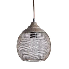 Wire Mesh Globe Pendant Light