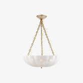 Antique Brass Chain Link Pendant Light