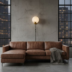 Round Alabaster Wall Light