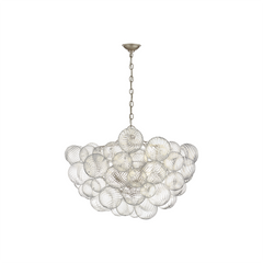 Swirled Glass Globe Chandelier