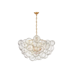 Swirled Glass Globe Chandelier