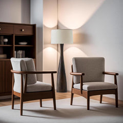 Truxton Solid Wood Floor Lamp