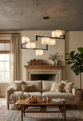 Alabaster Cubic Island Chandelier