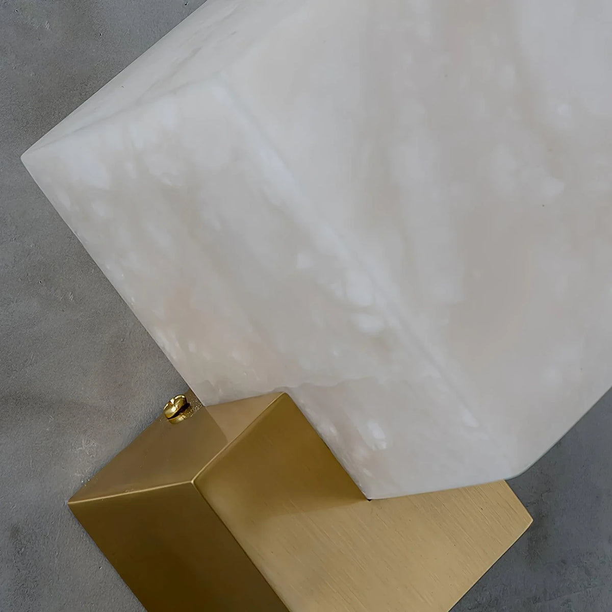 Alabaster Gatsby Cube Wall Sconce - view 12 | Liootrlamp