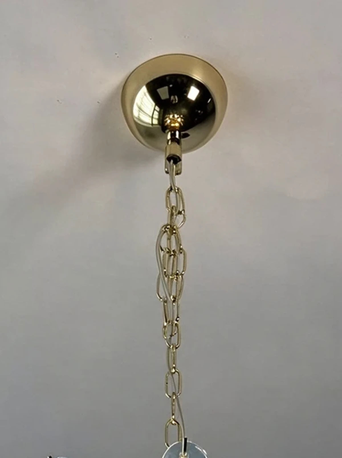 Aqualisse Blue Glass Petal Chandelier