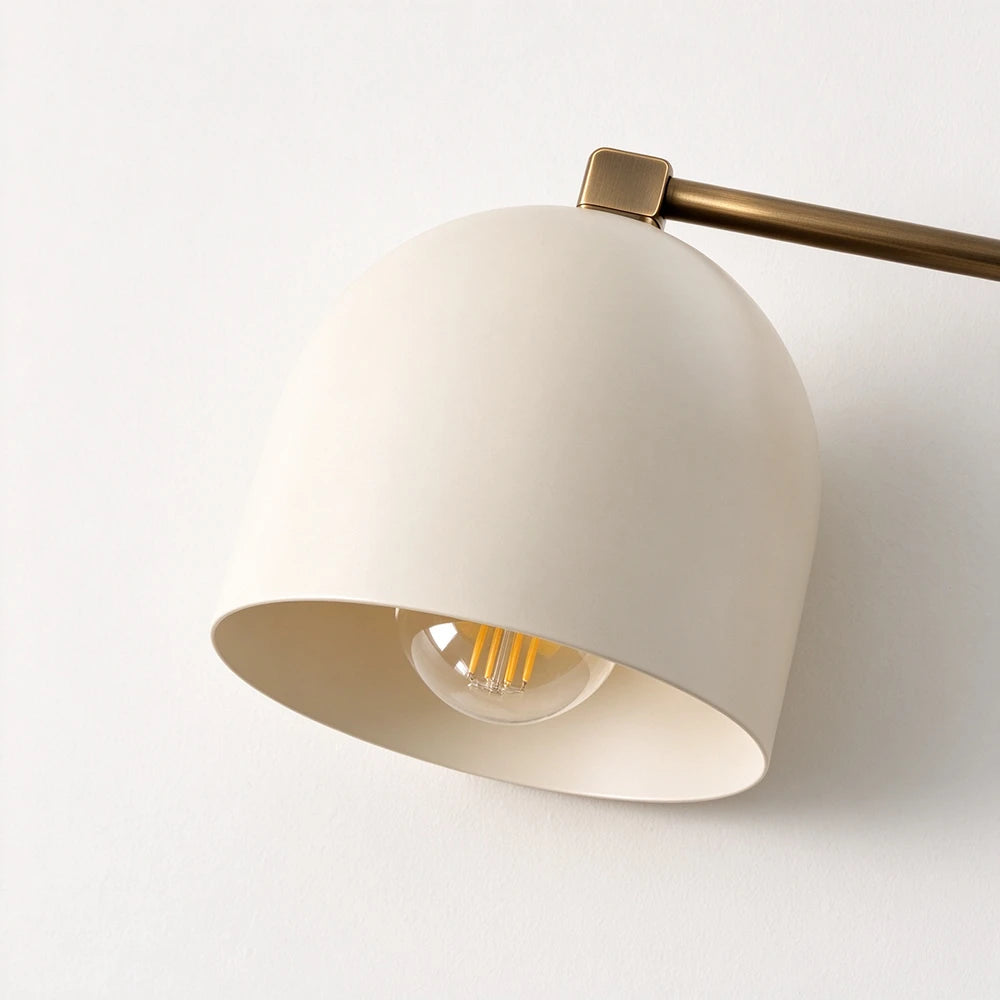 Bellora Black & Cream Dome Wall Light