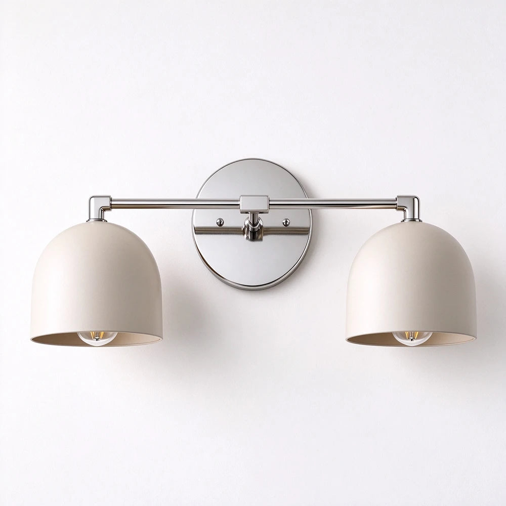 Bellora Black & Cream Dome Wall Light