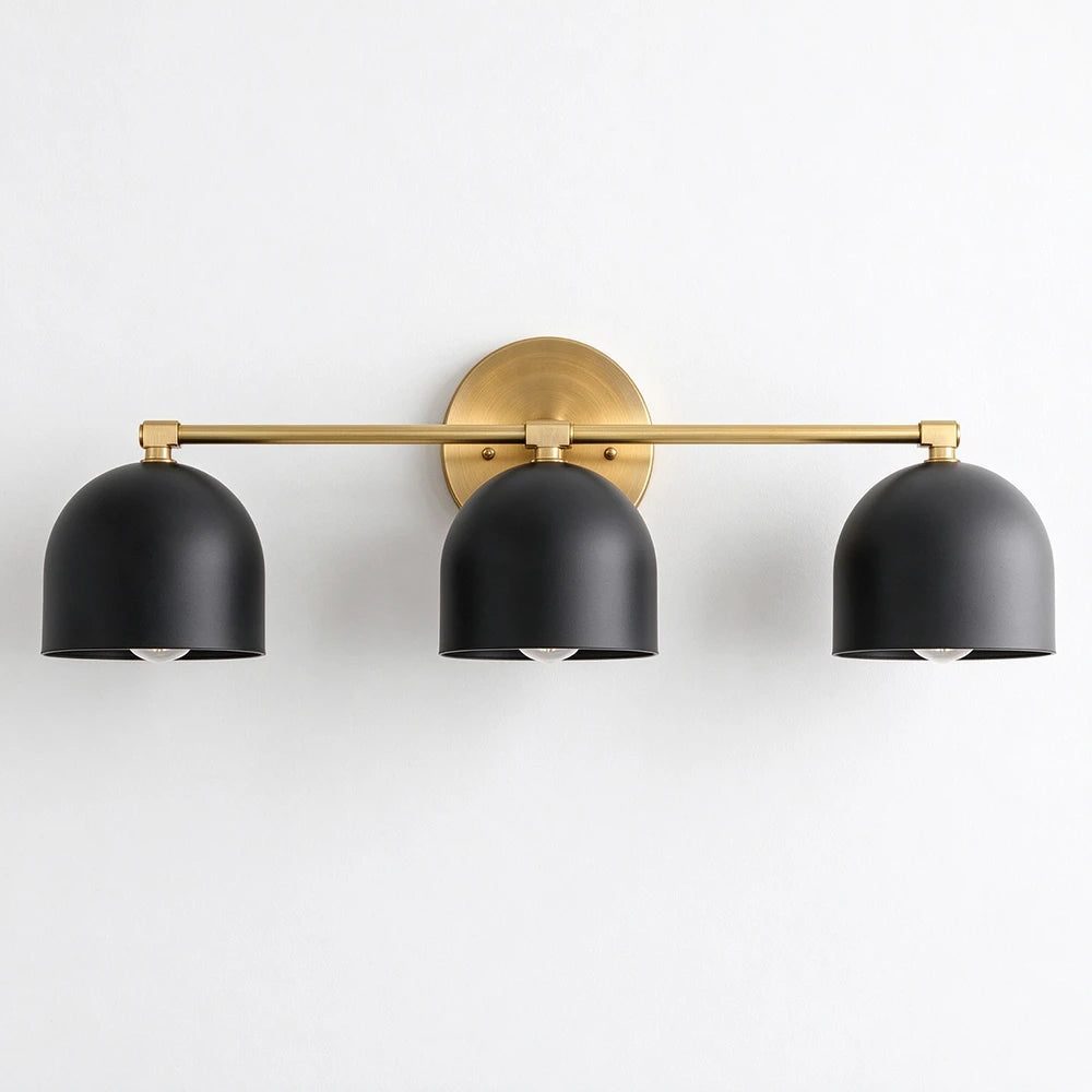 Bellora Black & Cream Dome Wall Light