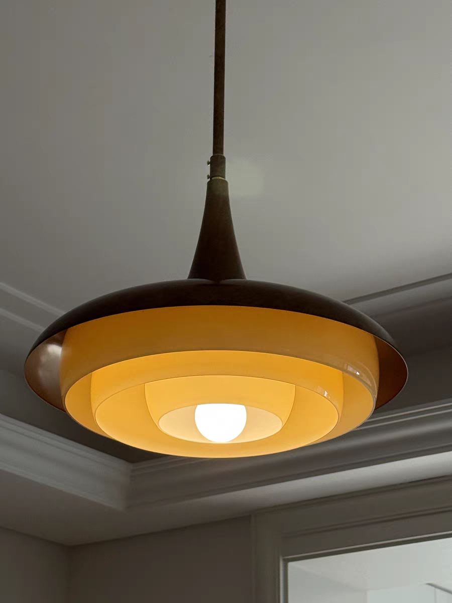 مصباح معلق خشب Mid-Century