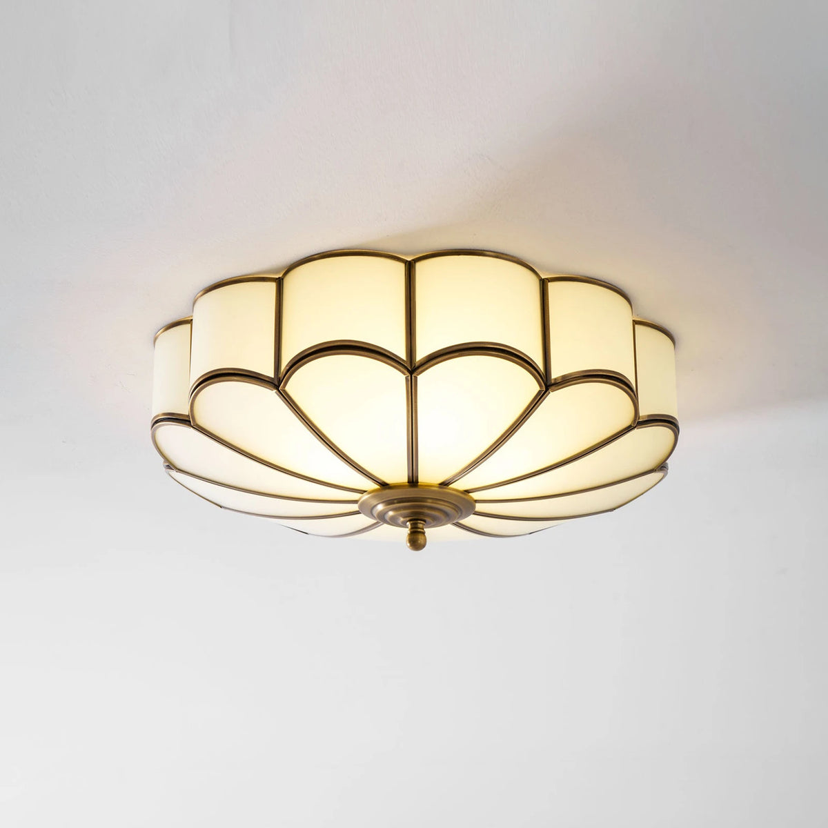 Camellia Glass Flush Mount Ceiling Light