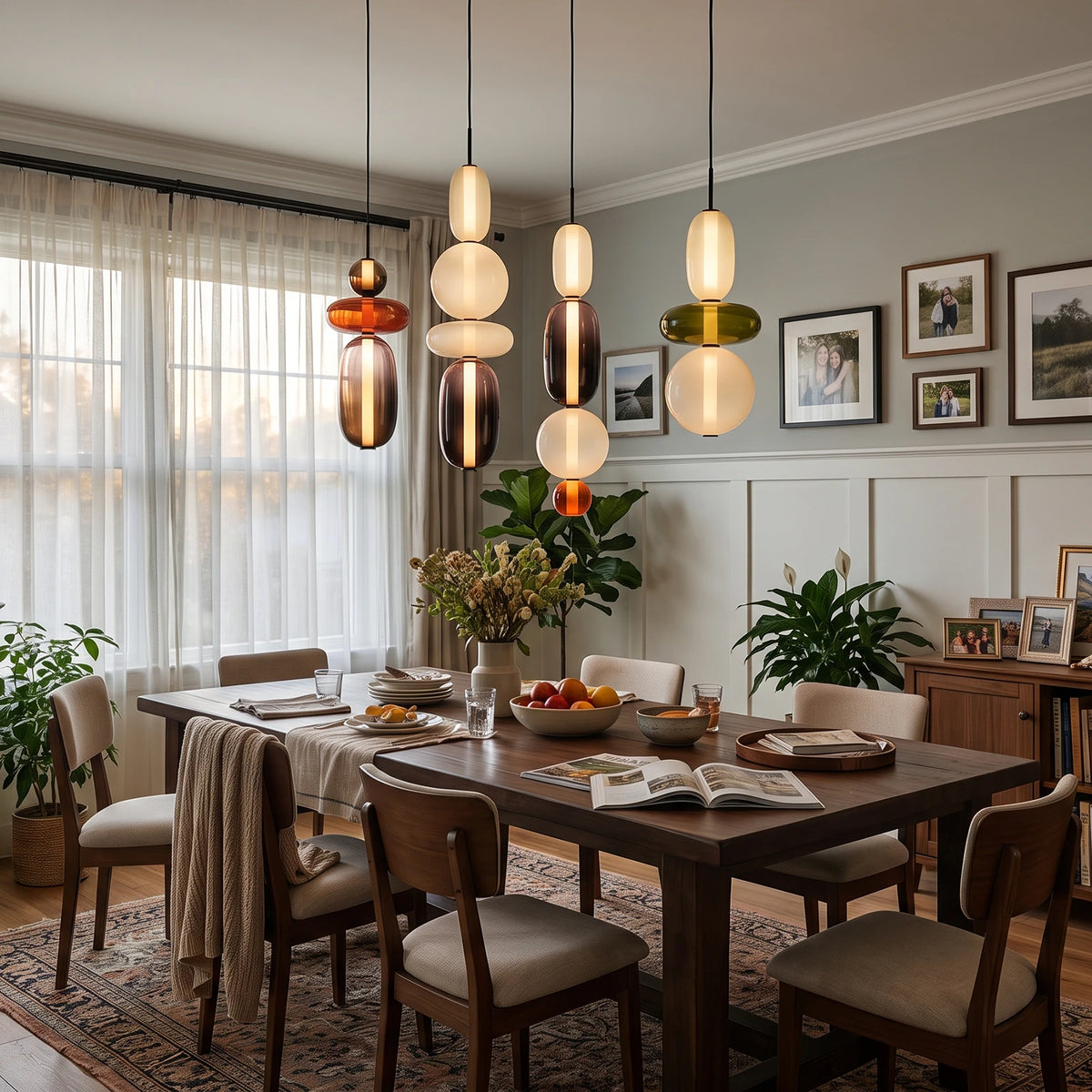 Candied Glass Stack Pendant Light