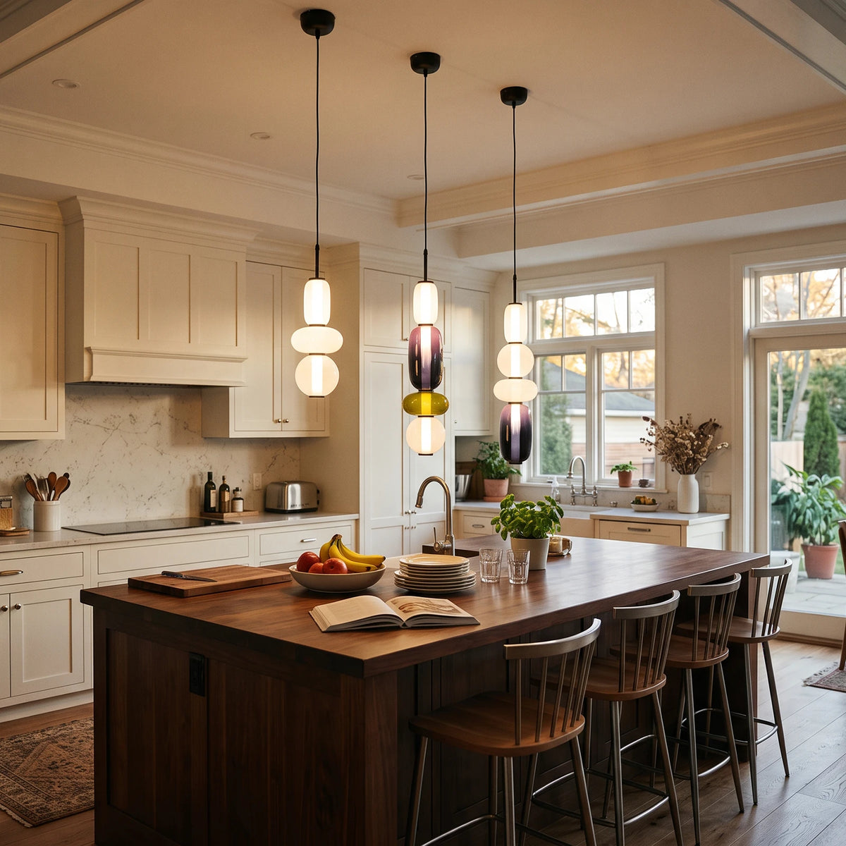 Candied Glass Stack Pendant Light