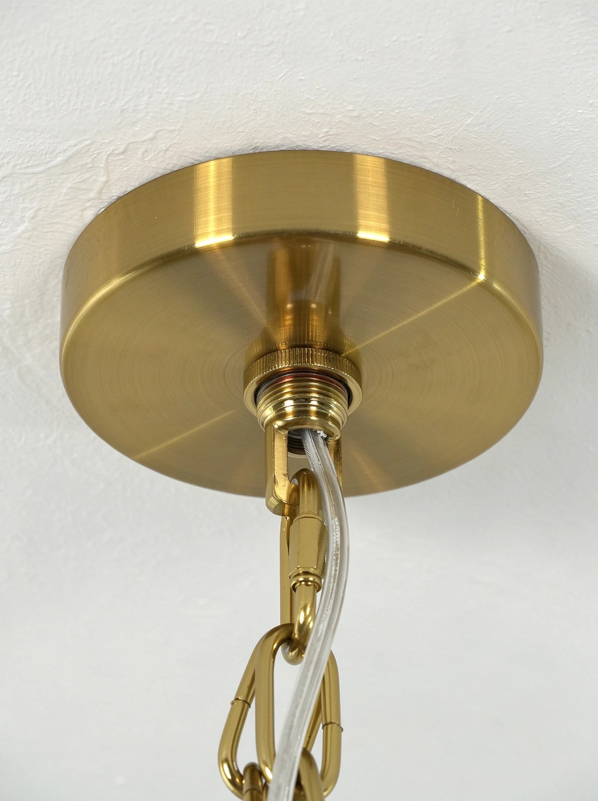 Coralie Textured Glass Pendant Light with Curled Petal Edges