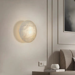Lunar Glow Alabaster Wall Light