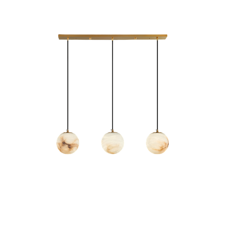 Luxury Multi-Globe Alabaster Pendant Light