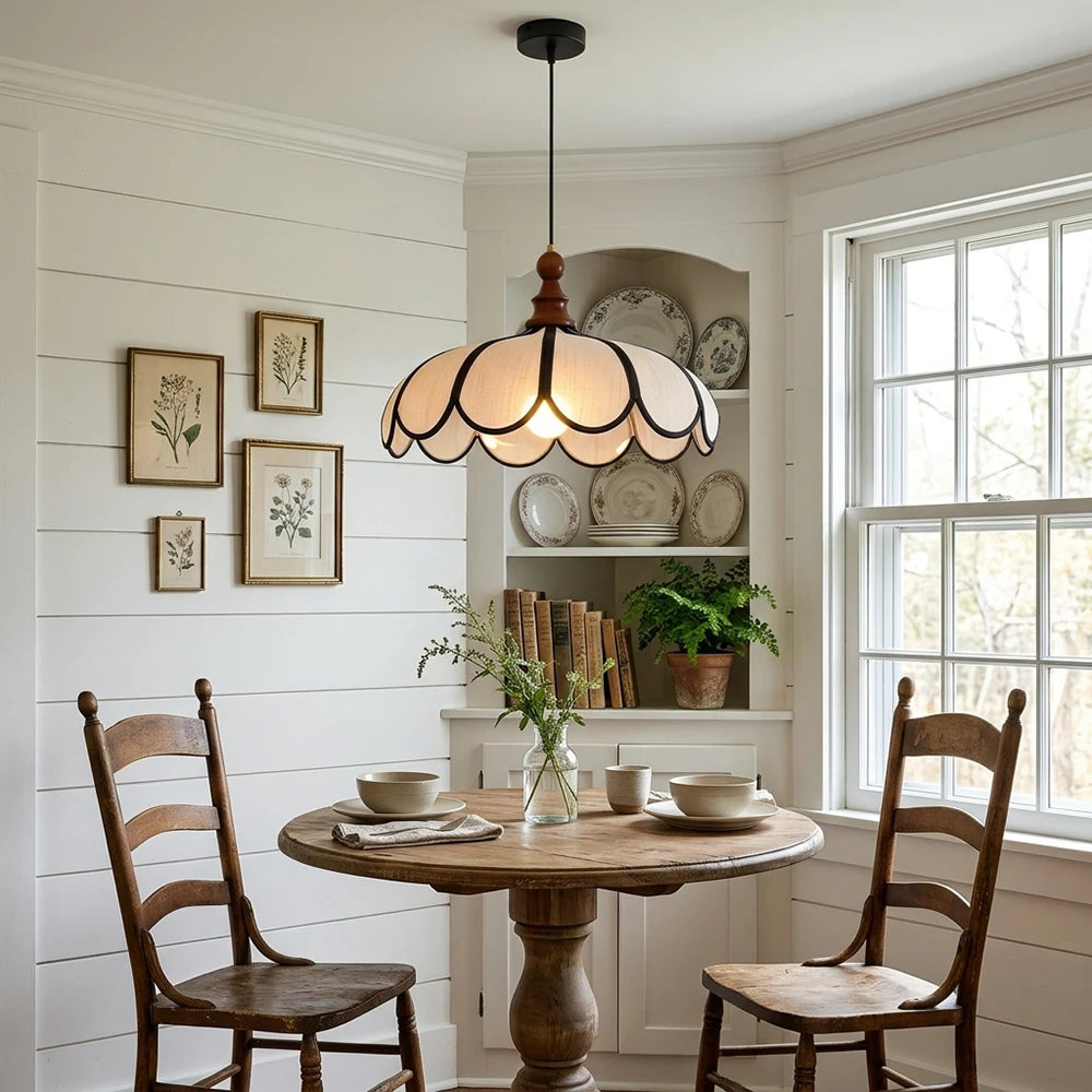 Elowen Scalloped Shade Pendant Light