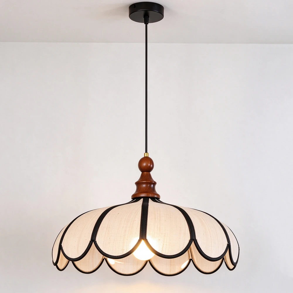 Elowen Scalloped Shade Pendant Light